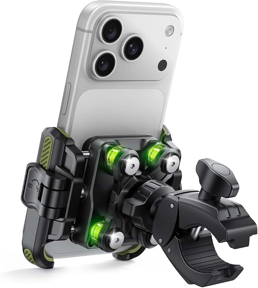 Lamicall Motorrad Handyhalterung Fahrrad Handyhalter Vibrationsgedämpft