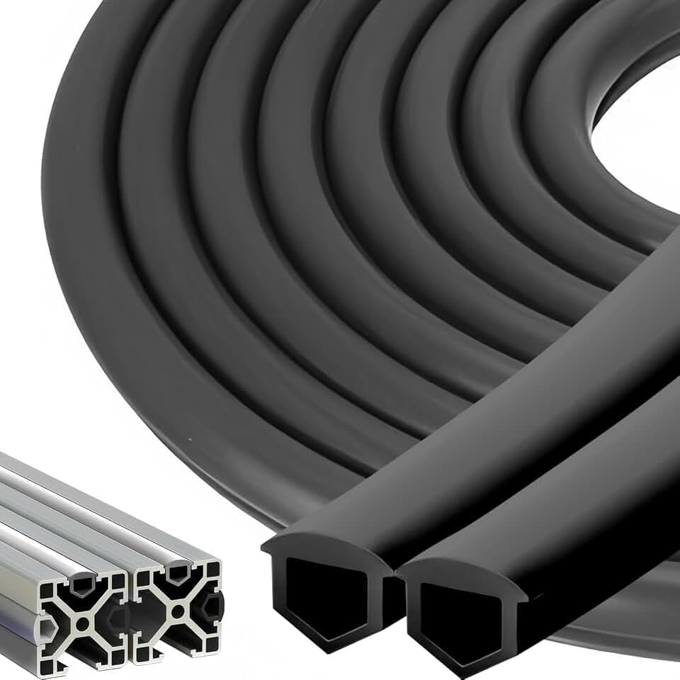 12 Meter Aluprofil-Kantenstreifen 20x20, 20x40 Nut 6 Aluprofil Zubehör Staubschutz Weiche Abdeckungs Dichtungsstreifen Weich-PVC-Schutzdichtstreifen für Item Profil 20er V Type Slot T Type Slot