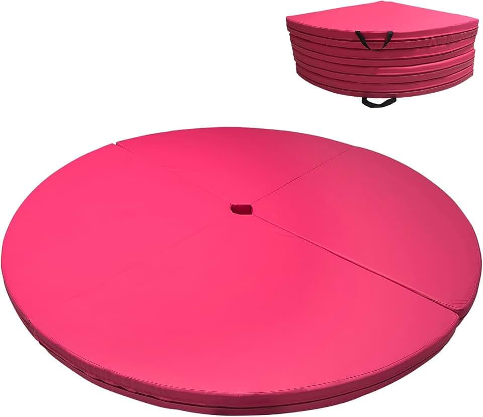 Garvee Pole Dance Crash Mat 59"x 3", Foldable Pole Dance Mat with Pu Cover