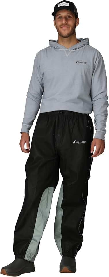 frogg toggs Herren Hose Road Toad Regenhose, Reflektierend, Wasserdicht