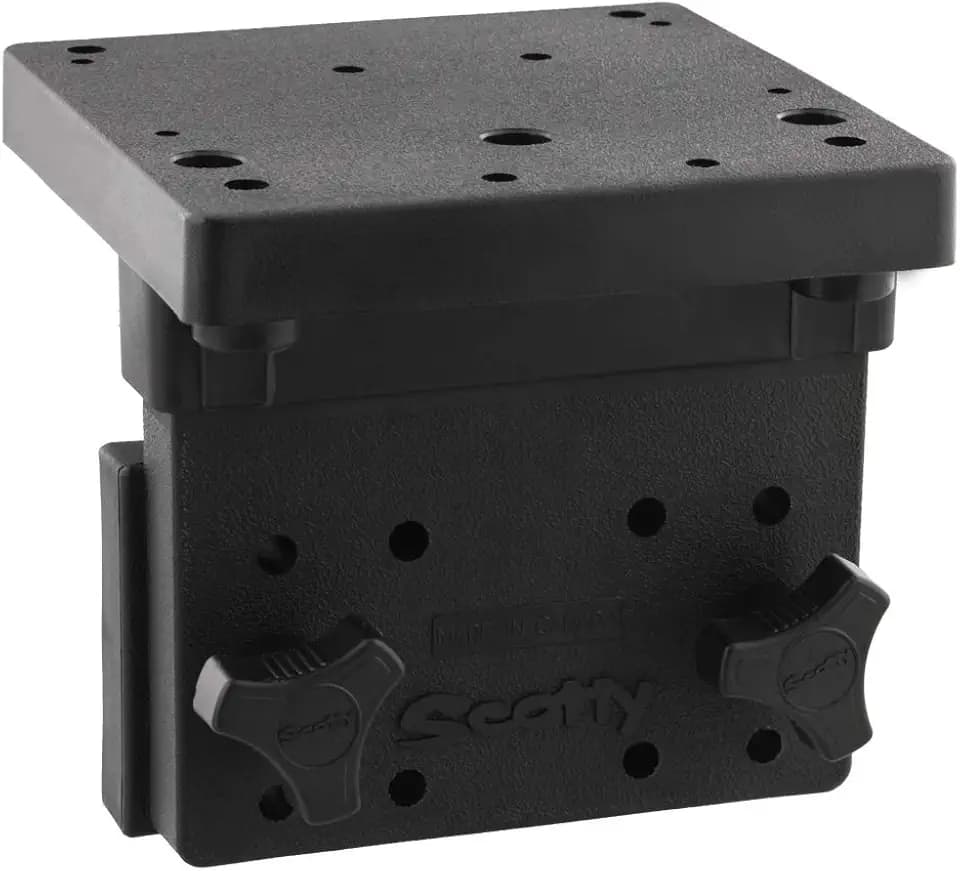 Scotty #1025 Right Angle Side Mounting Bracket for Scotty Downrigger Models 1080 -1116 , BLACK