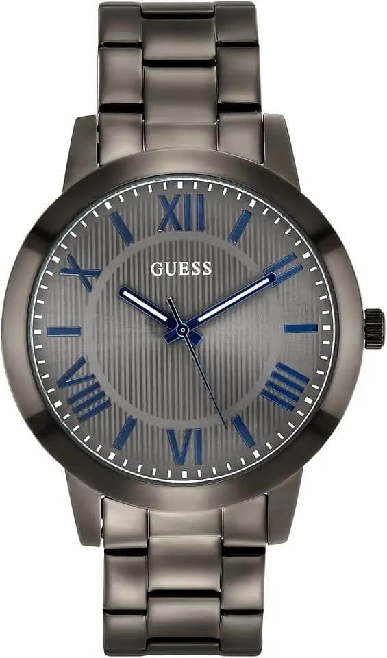 GUESS Men's 44mm Watch Dress Watch| 50M Water Resistance