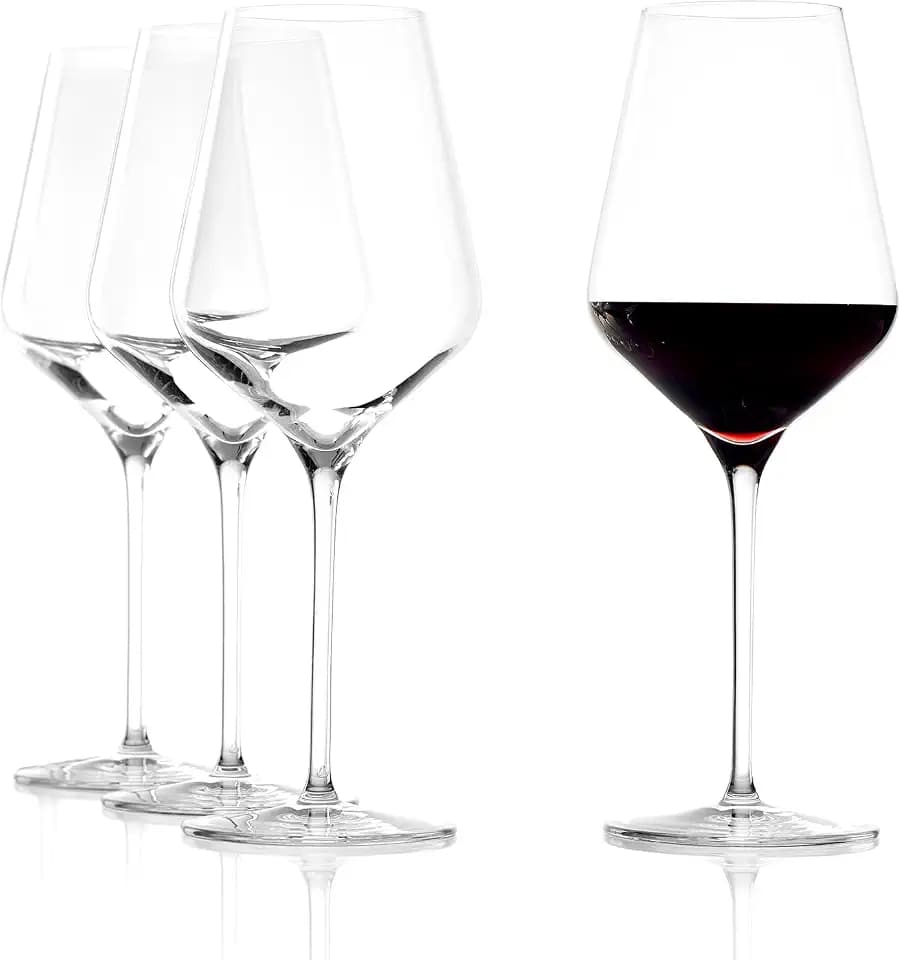 Stölzle Lausitz Quatrophil Red Wine Glasses Crystal, 19 1/4 oz, Set of 4