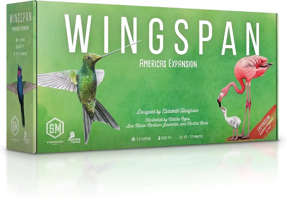 Stonemaier Games | Wingspan - Amerika-Erweiterung | Brettspiel | für 1-5 Spieler | ab 14 Jahren