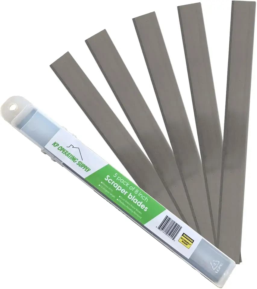 8-Inch Floor Scraper Blades, 5 Pack Replacement