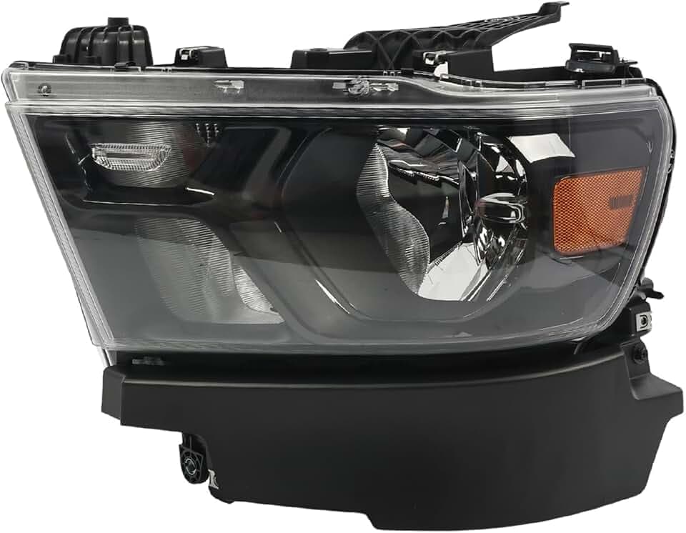 Nakkaa Left Halogen Headlight Assembly Compatible with 2019-2023 Ram 1500
