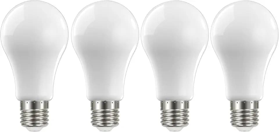 Satco S12440, A19 LED Bulbs, 100W Replacement, 2700K, 4-Pack, Light Bulb