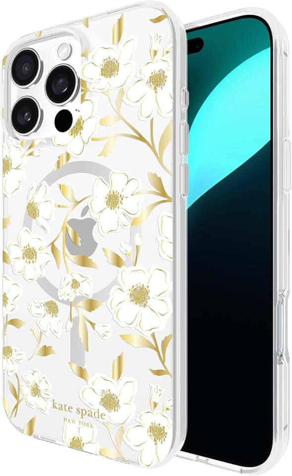 kate spade new york iPhone 16 Pro Max Case - Sunshine Floral Gems
