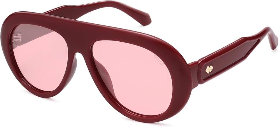 SOJOS Trendy Oversized Polarized Aviator Sunglasses for Women Men SJ2390