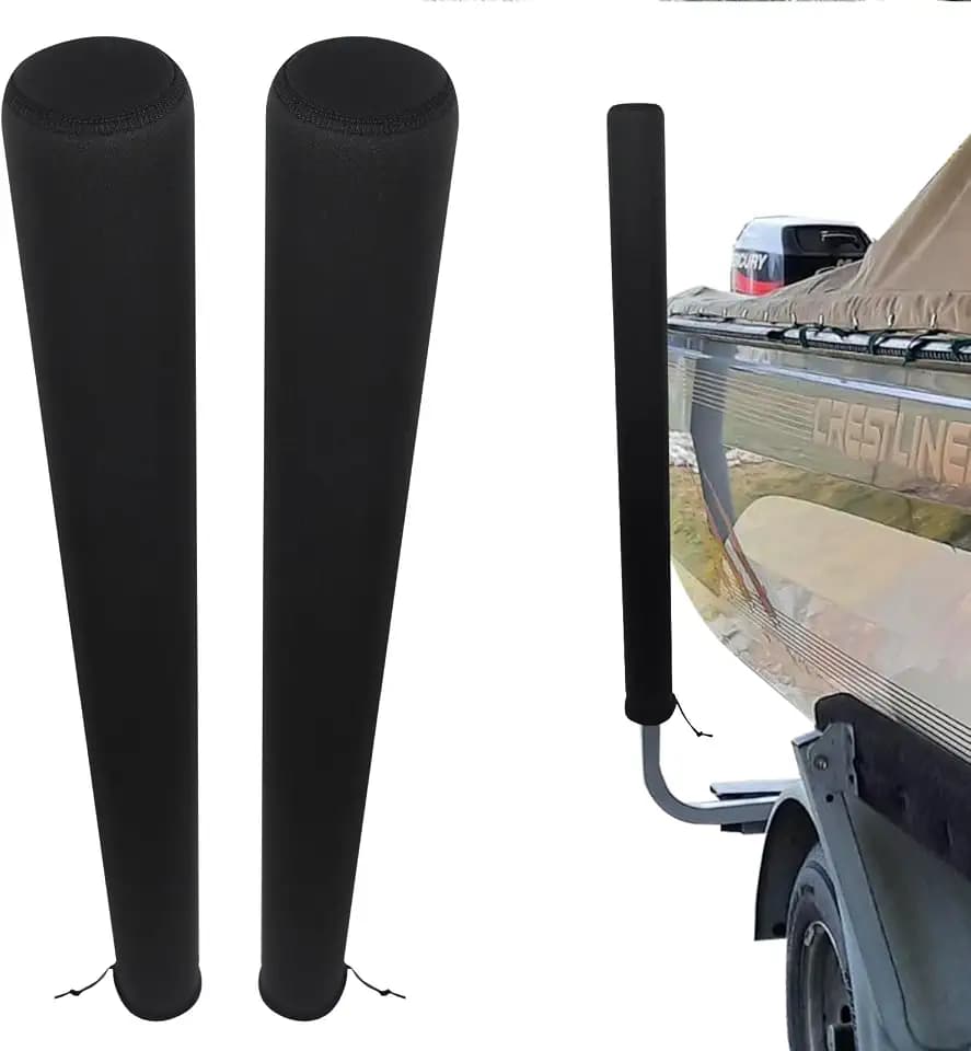 Boat Trailer Guide Pole Cover, 2 Pcs Neoprene Heavy Duty Marine Trailer Guide Protective Cover for Jet Ski Boat Sailboat Trailer