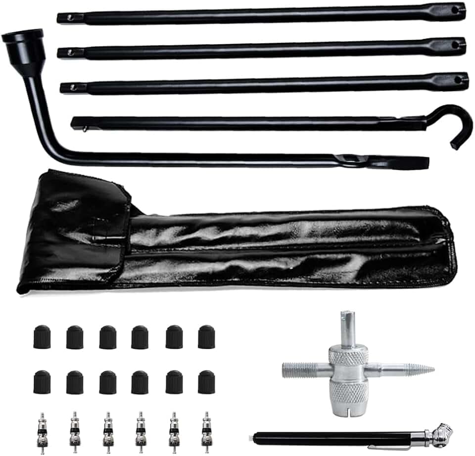 Spare Tire Removal Tool Kit Tire Lug Wrench Handle Fit For Dodge Ram 1500