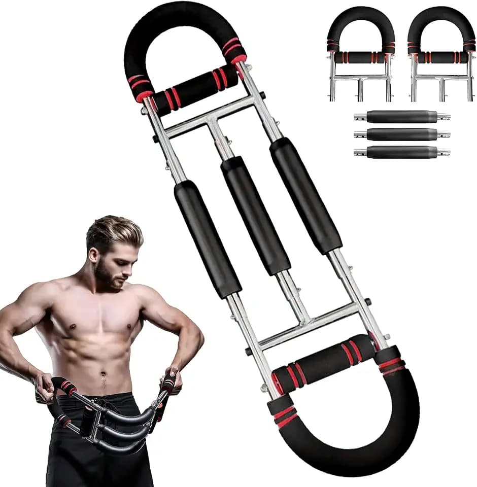 Twister Armtrainer, 40–200 Lb Verstellbares BrusttrainingsgeräT, ragbarer Power Twister mit abnehmbarem Design, Fitnessübungen überall Fitnessgeräte für Zuhause