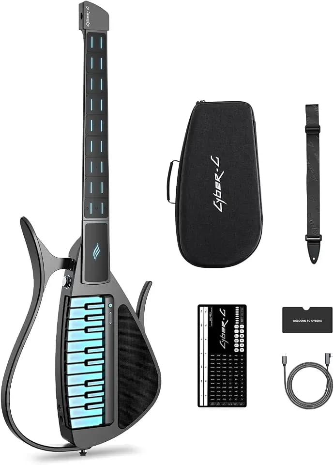Enya CYBER-G Saitenlose Smart-Gitarre mit LED-Tasten & App
