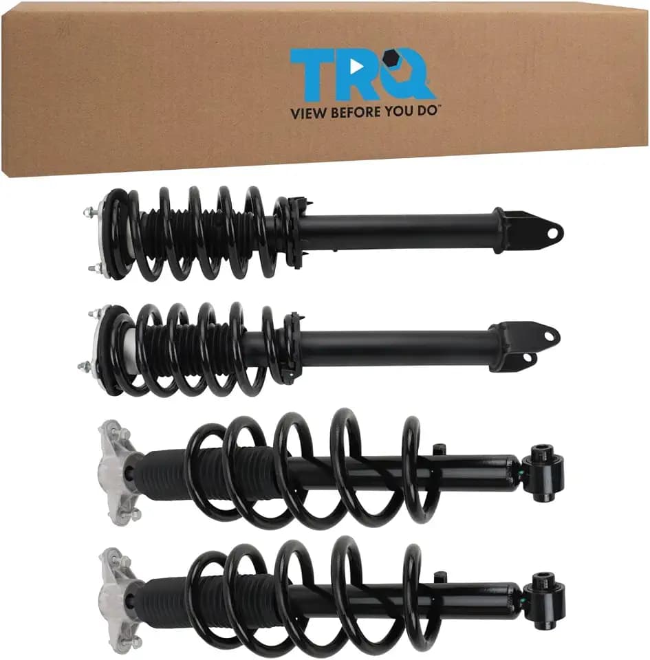 TRQ Front and Rear Complete Strut Assembly & Shock Absorber Kit Complete