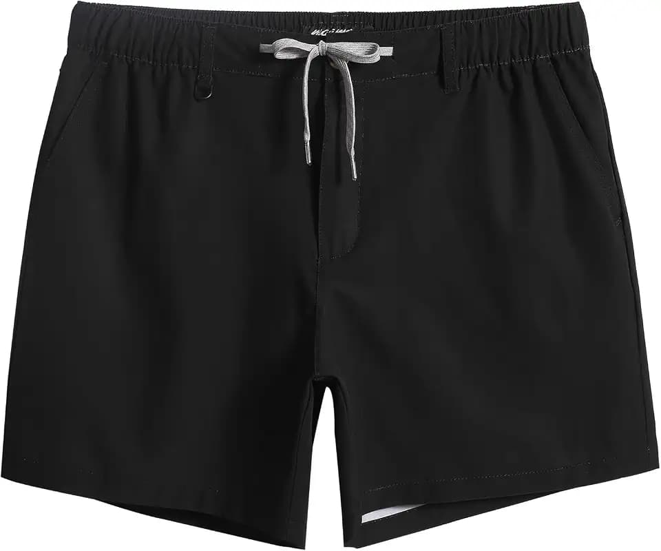 maamgic Men's 5/7 Inch Casual Classic Fit Golf Shorts Quick Dry 5-Pocket