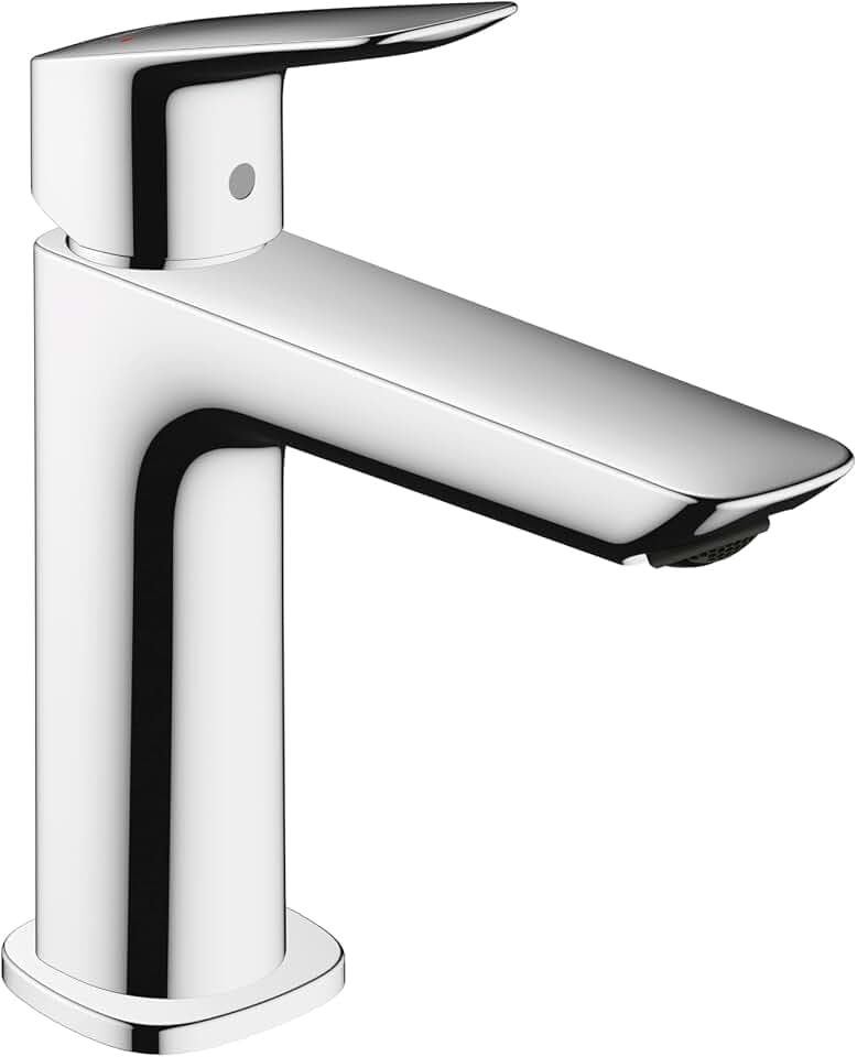 hansgrohe 71253001 Logis Fine 110 mit Pop-Up-Ablauf, Chrom, 1,2 GPM Einloch-Badezimmerarmatur