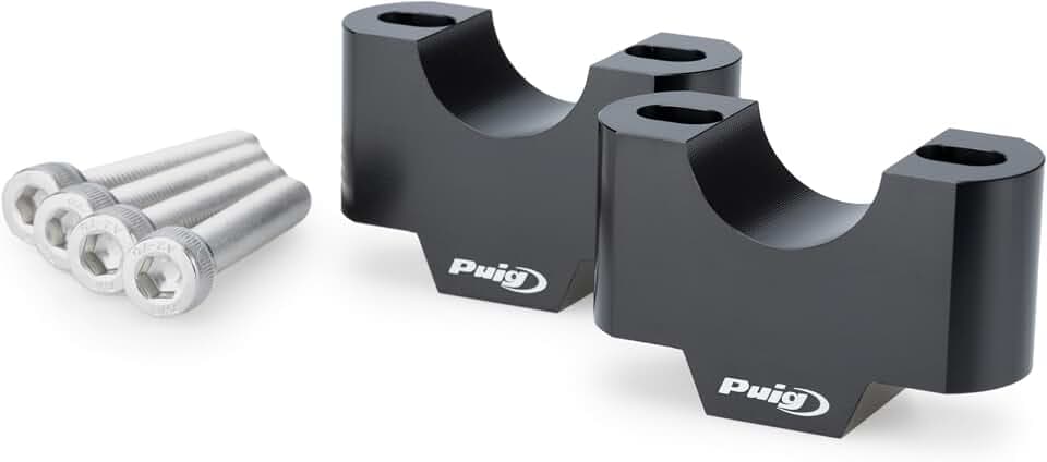 Puig 22116N Lenkerklemmen CNC-gefräst, Schwarz