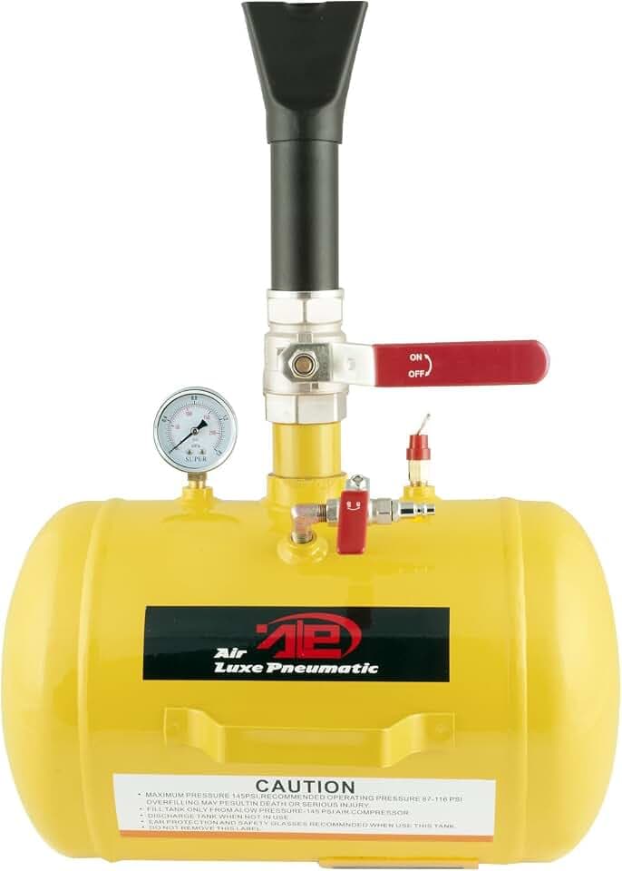 TOOLUXE 30007L Air Tire Sealer, 5 Gallon Bead Seater, 145 Max PSI Blaster