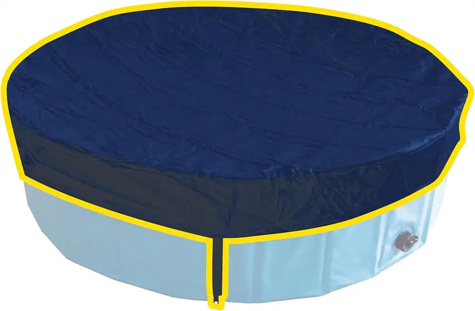 Croci - Poolabdeckung für Hunde, wasserdichtes und widerstandsfähiges PVC, runde Form