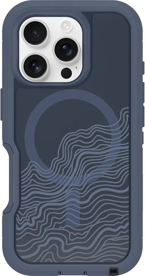 OtterBox iPhone 16 Pro Defender Pro Series XT Clear Case - Offgrid Blue
