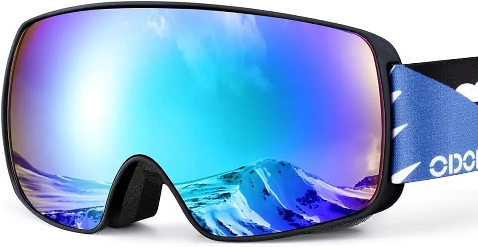 Odoland Skibrille Kinder, Snowboardbrille für Jungen und Mädchen 8-16 Jahre