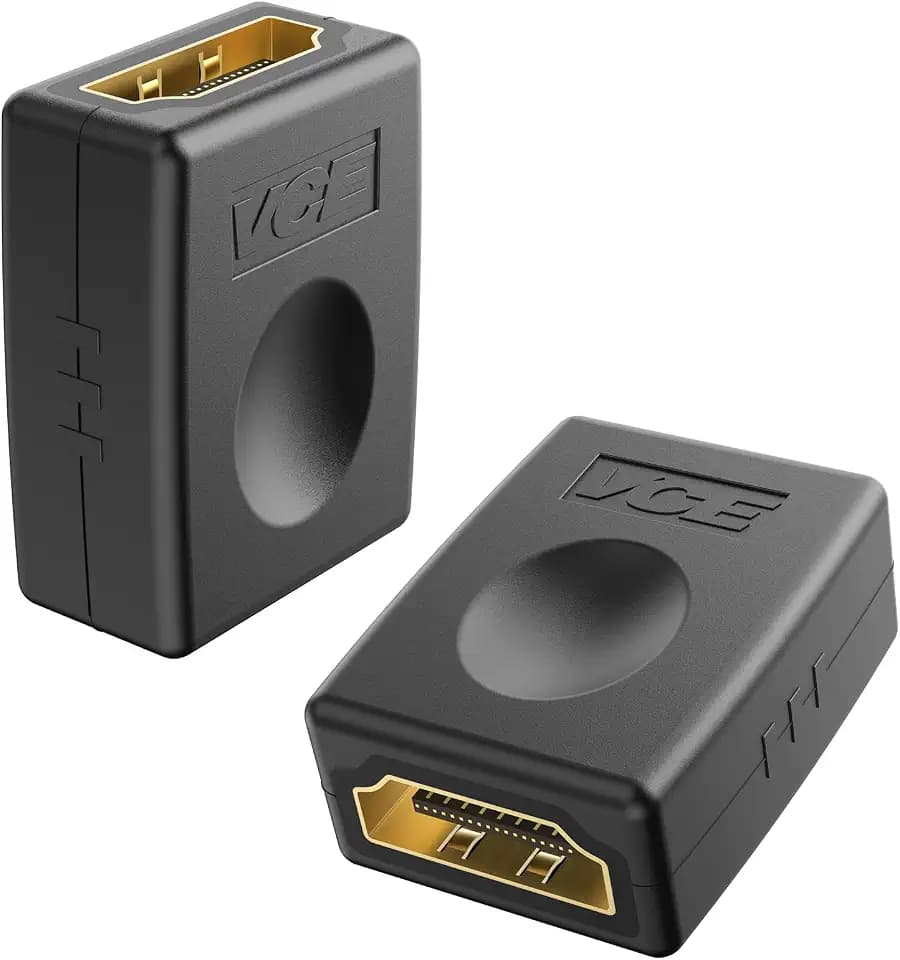 VCE HDMI Kupplung Buchse auf Buchse 4K, HDMI Verbinder, 2 Stück