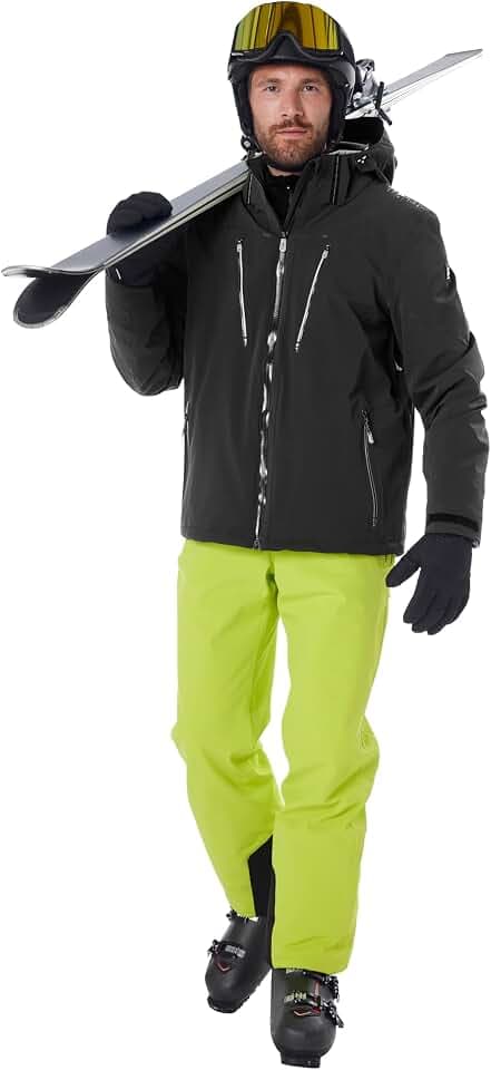 Killtec Herren Skihose/Funktionshose mit abnehmbaren Trägern, Kantenschutz, Schneefang und Beinventilation Ksw 82 Mn Ski Pnts