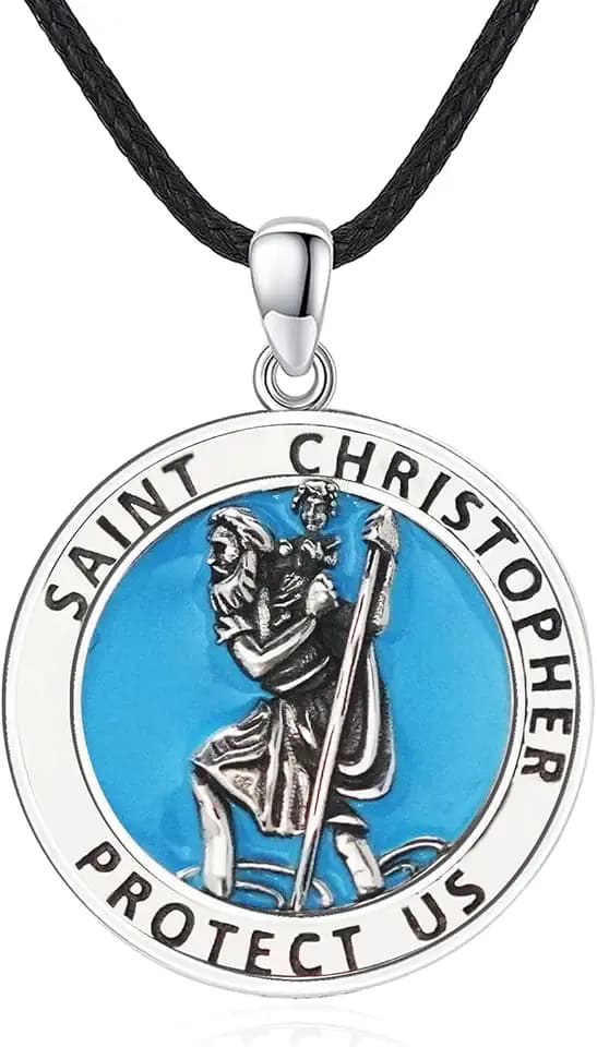 Schutzpatron Heiliger Medaille Kette Amulett Schmuck
