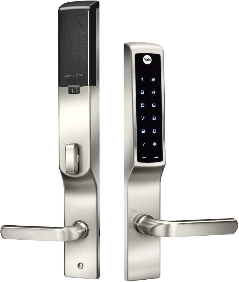 Yale Assure Lock for Andersen® Patio Doors, Satin Nickel