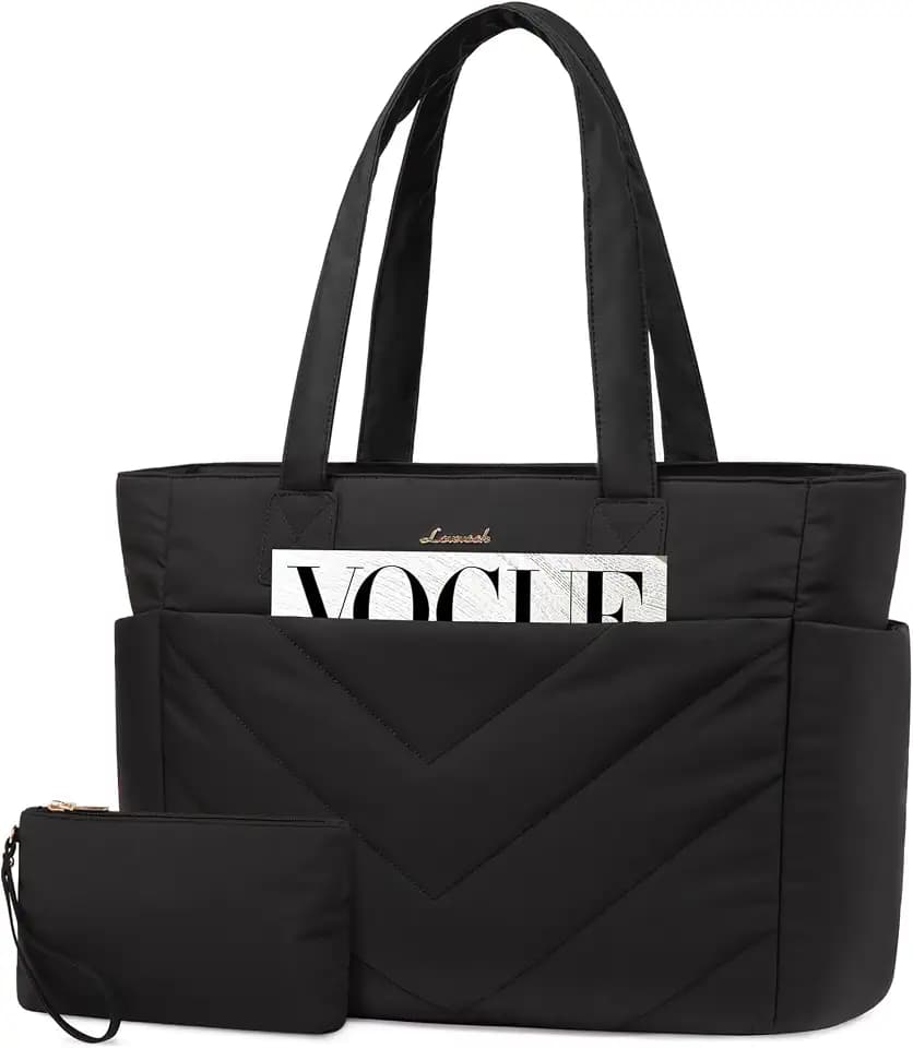 LOVEVOOK Laptoptasche Damen 15,6 Zoll, Shopper Tasche Handtasche