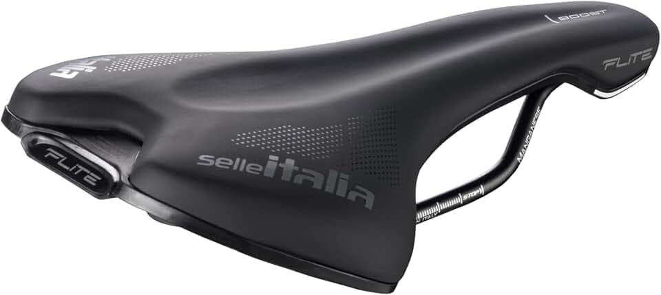 Selle Italia FLITE Boost TM Superflow – Rennradsattel, flach mit Superflow Aussparung, Mangan-Schiene, leicht und komfortabel