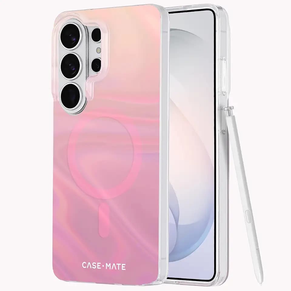 Case-Mate Soap Bubble Samsung Galaxy S26 Ultra Case - Peach Iridescent
