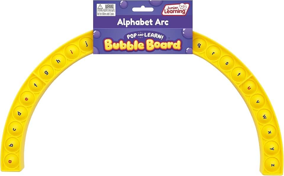 Junior Learning Alphabet Arc Bubble Board - Double-Sided K-2 Sensory Toy