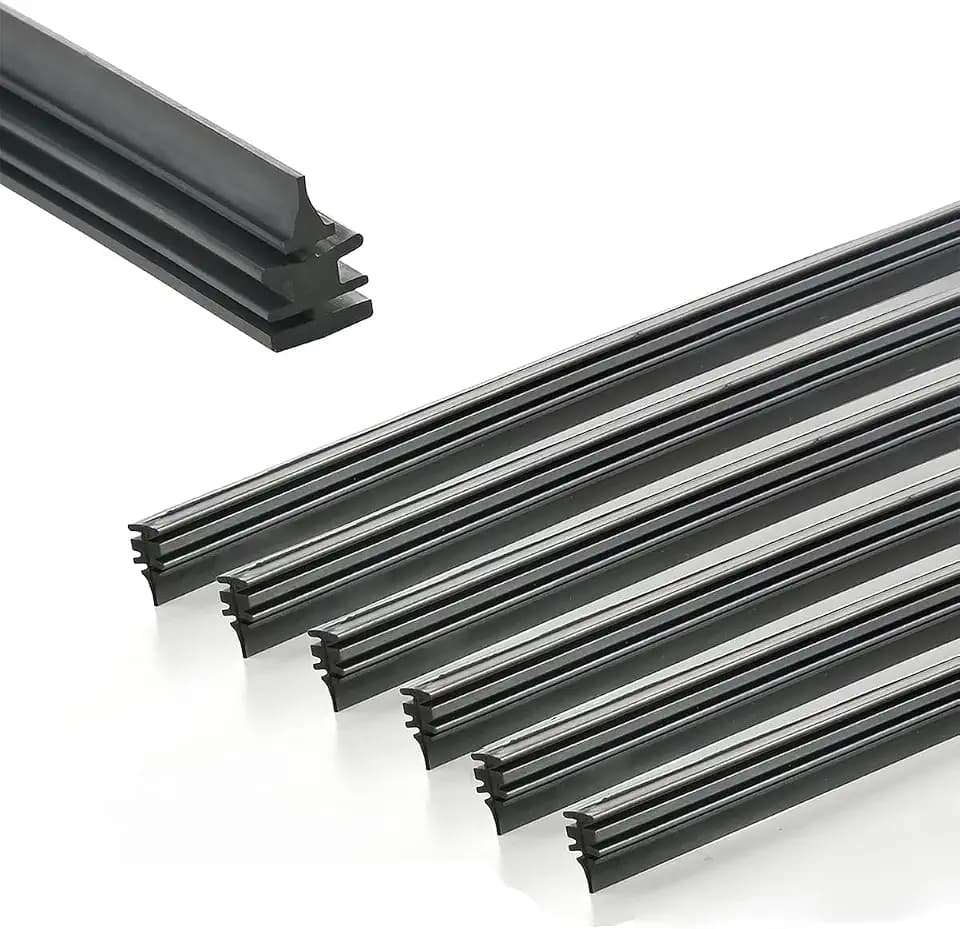 6PCS 28" Wiper Blade Refill, Frameless Car Windshield Wipers Insert Rubber