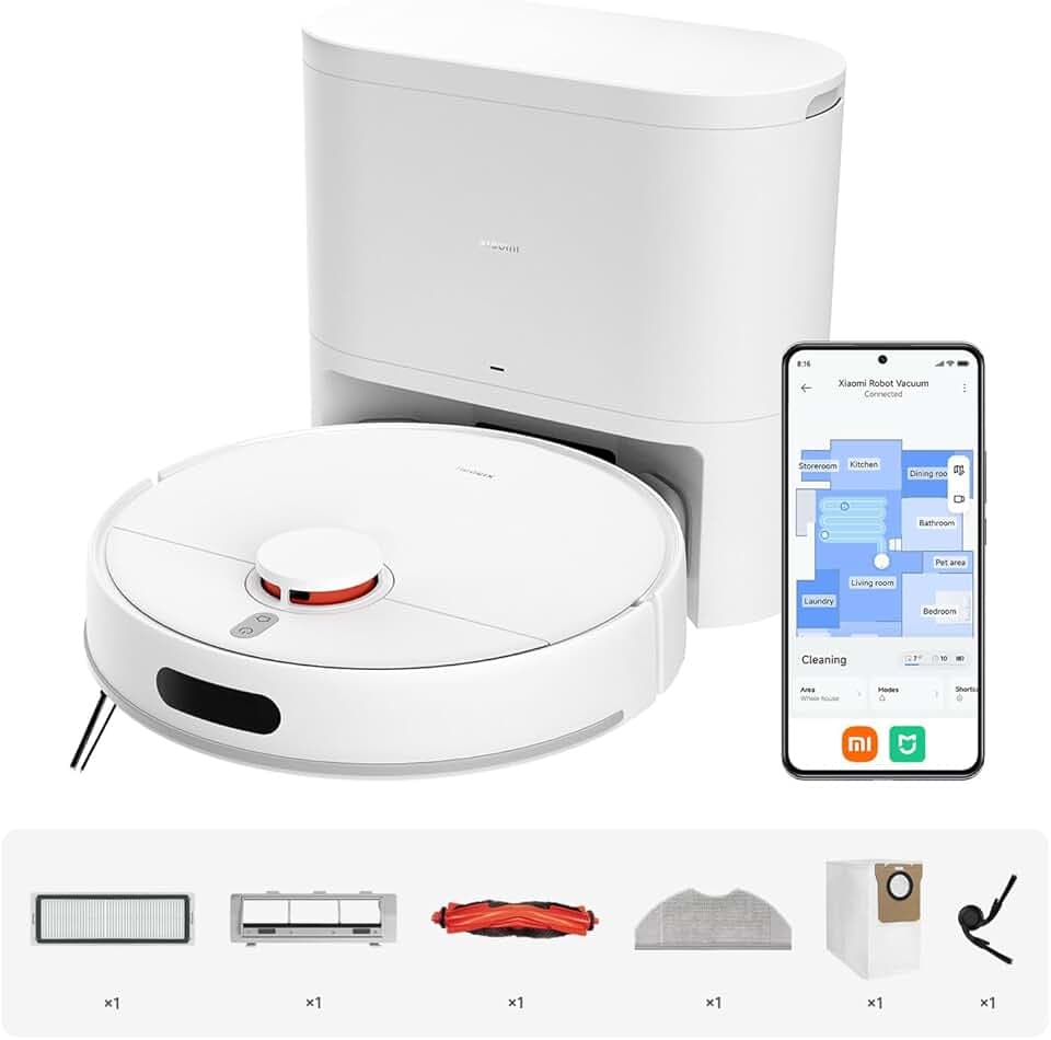 XIAOMI H40 Saugroboter mit Absaugstation, 10.000 Pa Saugkraft