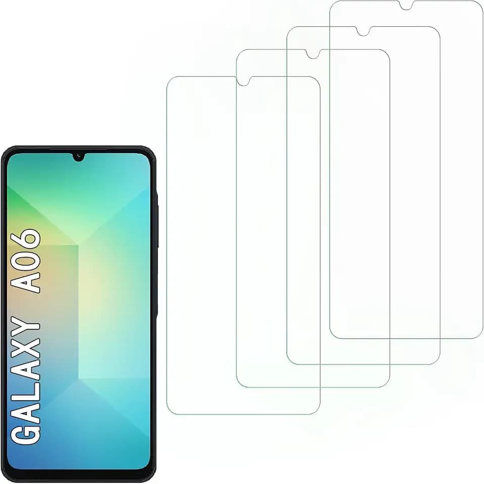 [4 Pack] Tempered Glass Screen Protector for Samsung Galaxy A06