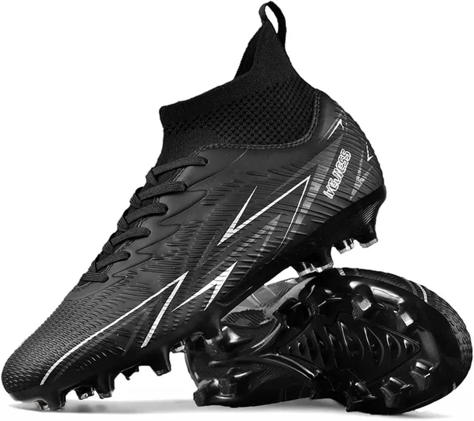 Indoor Soccer Cleats Mens Womens Turf Soccer Cleats Wide Socer Shoes FG AG TF High Ankle Football Boots