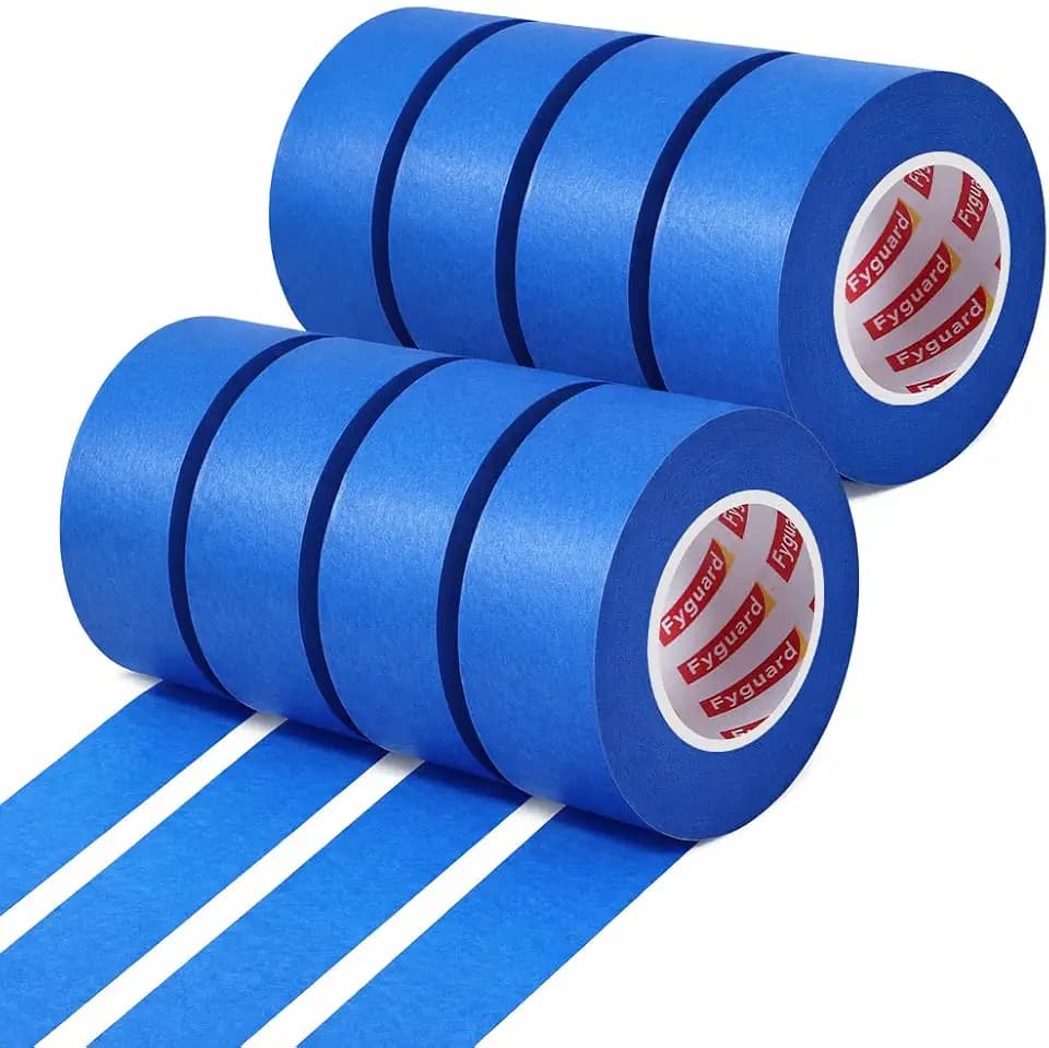 8 Rollen Malerkrepp Blau, 24 MM X 50 M, UV-Beständig
