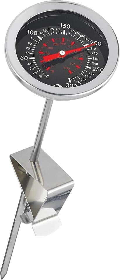 KÜCHENPROFI Frittier-Thermometer mit Clip, 10–300 °C, Edelstahl
