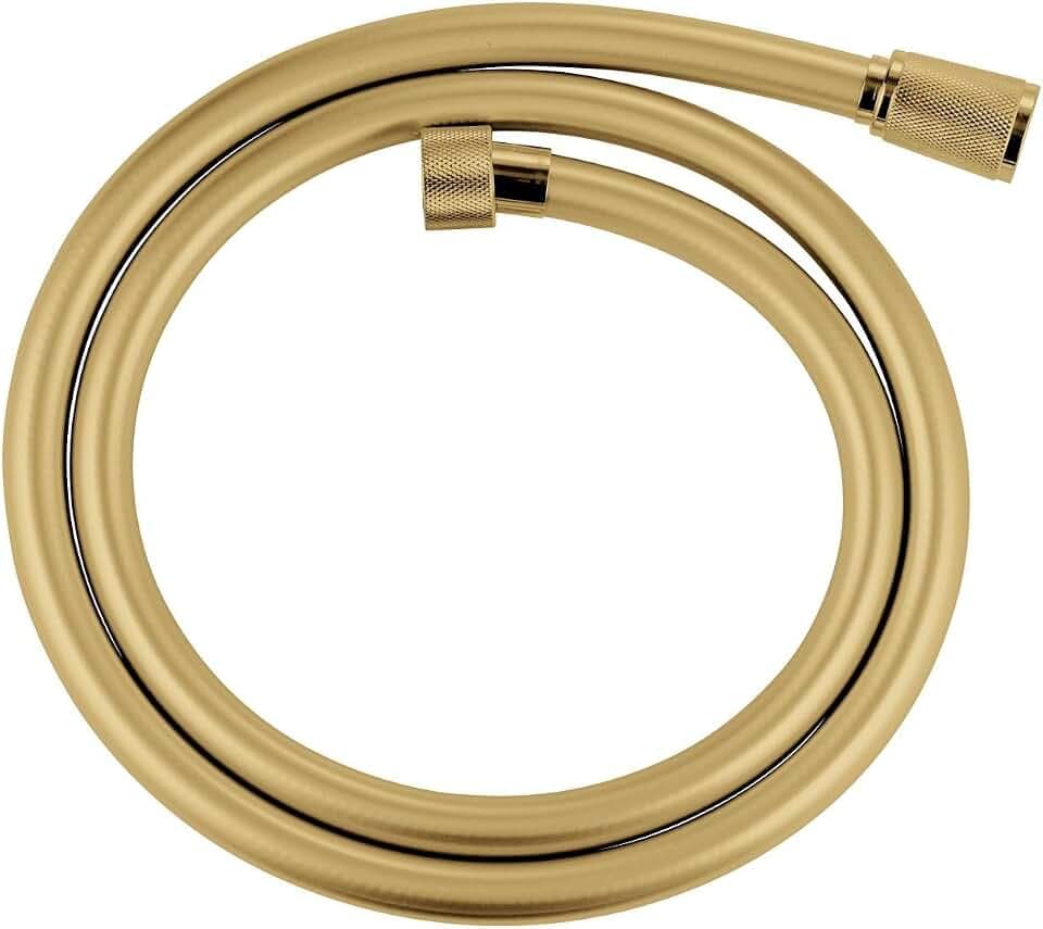 GROHE Silverflex, knickfester Duschschlauch, goldfarben, 1,25m (robuster Brauseschlauch, druckbeständig, universaler Anschluss, keine Dichtungsringe notwendig), gold, 28362GL1