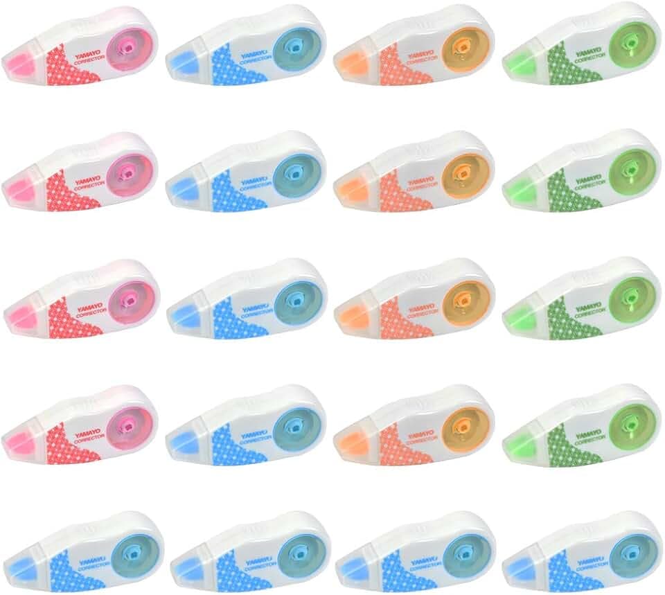 20 Stück Korrekturroller Korrekturband Korrekturmaus 8m Mini Korrekturklebeband für Büroadministration, Notizen, Markierungen, Bastelarbeiten, Bullet Grid Journal Und Sammelalben