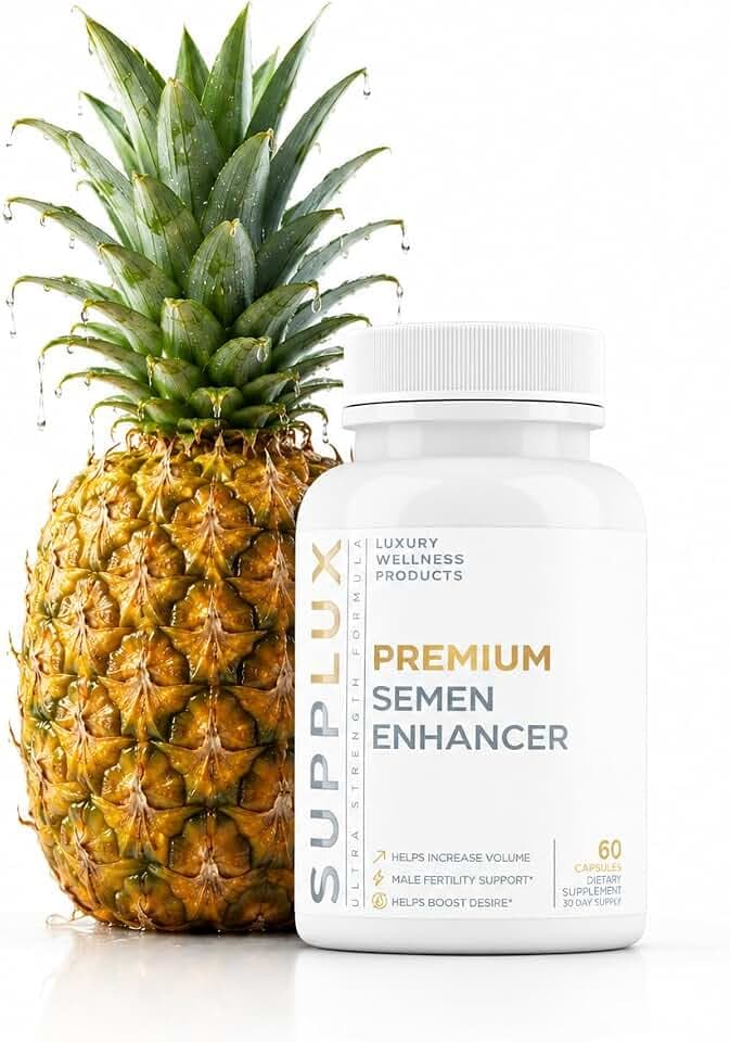Semen Fertility Enhancer for Men - Help Amplify Semen & Overall Health - Assists T-Levels for Male Vitality, Blood Flow Support & Performance - 3rd Party Tested Supplement - 60 Capsules