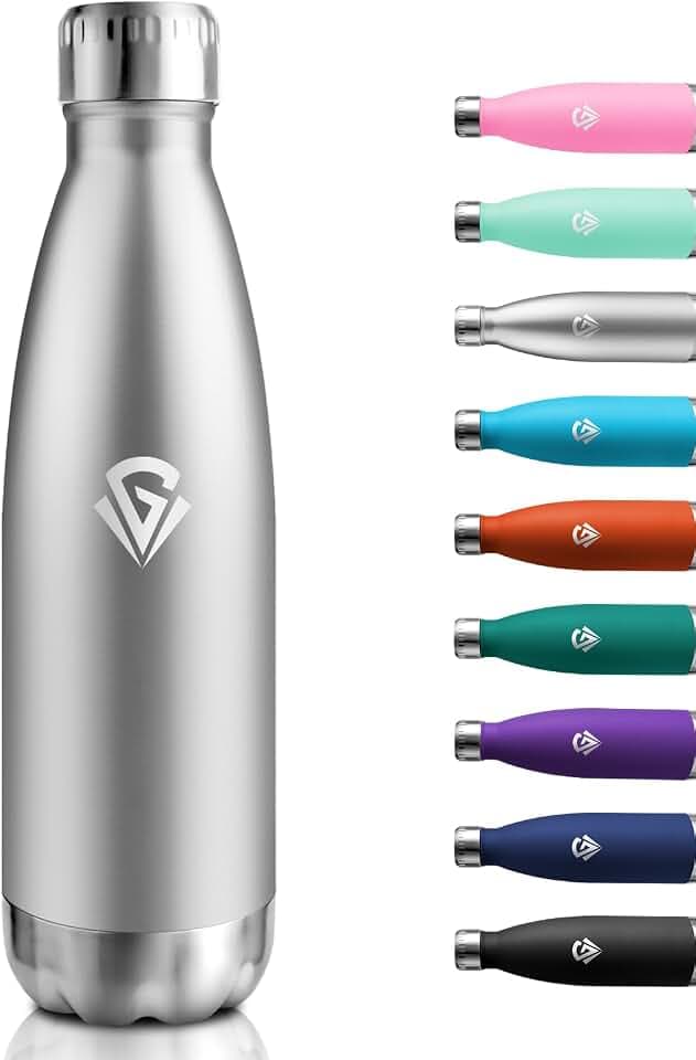 Thermosflasche 750ml, Wasserflasche Doppelwandig BPA-Frei, Trinkflasche Edelstahl, Trinkflasche Kohlensäure Geeignet, Isolierflasche Auslaufsicher für Schule, Fitness, Laufen, Sprudel, Gym, Reisen