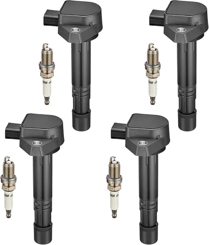 BDFHYK Ignition Coil UF400 and Spark Plug ZFR6FGP for Honda Civic 2001-2005