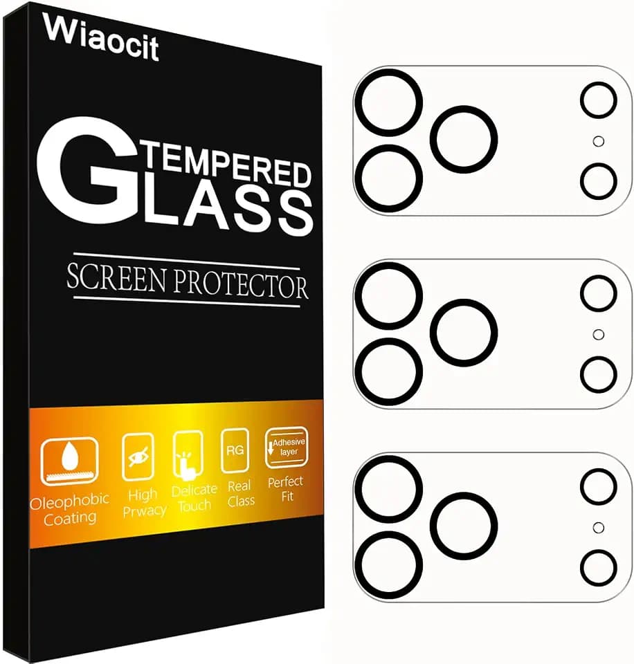 Wiaocit Tempered Glass Camera Lens Protector for iPhone 17 Pro Max