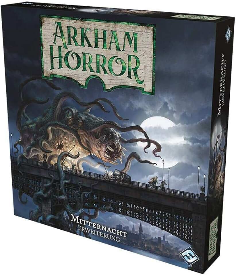 Fantasy Flight Games, Arkham Horror 3. Edition – Mitternacht, Erweiterung, Expertenspiel, Strategiespiel, 1-6 Spieler, Ab 14+ Jahren, 120+ Minuten, Deutsch, Mehrfarbig, Bunt