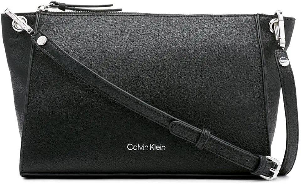 Calvin Klein Women's Reyna Crossbody Handbag, Black, OS