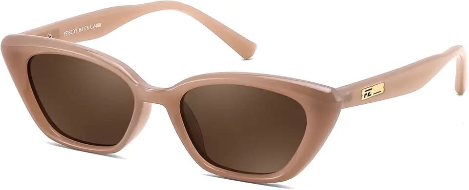 FEISEDY Polarized Cateye Sunglasses Women Men Retro Small Sun Glasses B4176
