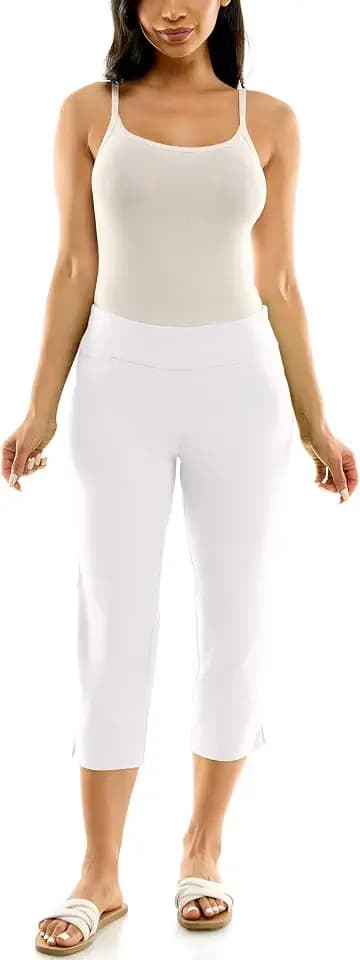 Zac & Rachel Women's Pull-on Slim Leg Crop Pant