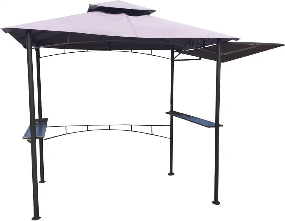 Garden Winds Replacement Canopy Top Cover for the Ollie's Grill Gazebo with Awning - RipLock 350